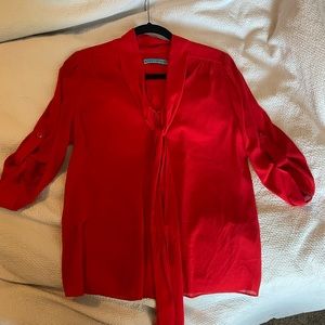 Alice & Olivia Red Blouse
